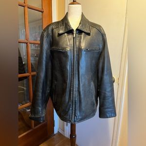 Vintage Guess Black Leather Jacket